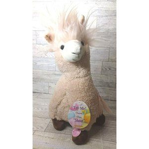 Dan Dee Happy Easter Llama Plush 12" Dances Sings Shout Stuffed Animal Doll TAGS
